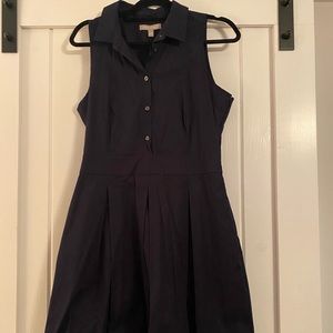 Banana Republic Sleeveless Dress Size 12 Navy Blue